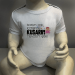 Bazen Çok İçtiğimde Kusarım Teyzem Gibi Kız Body Baskılı Zıbın