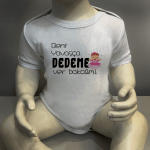 Beni Yavaşça Dedeme Ver Bakalım Kız Body Baskılı Zıbın