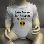 Benim Amcam Sizin Amcanıza On Çeker Body Baskılı Zıbın