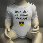 Benim Halam Sizin Halanıza On Çeker Body Baskılı Zıbın