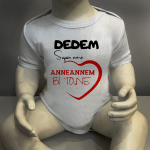 Dedem Süper Ama Anneannem Bir Tane Body Baskılı Zıbın