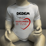 Dedem Süper Ama Babaannem Bir Tane Body Baskılı Zıbın