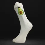 Avokado Baskılı Kolej Çorap