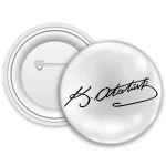 Kemal Atatürk İmzalı Rozet