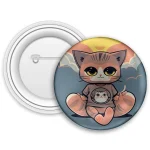 Sevimli Kedi Rozet