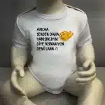 Amca Senden Yakışıklıyım Diye Kıskanıyon Demi Lan Baskılı Body Baskılı Zıbın