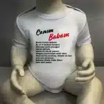 Canım Babam Baskılı Body Baskılı Zıbın