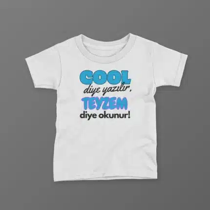Cool Diye Yazılır Teyzem Diye Okunur Baskılı Tişört