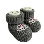 Füme Arabalı Bebe Patik Bebek Patiği