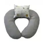 Gri Desenli Emzirme ve Destek Yastığı