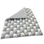 Gri Desenli Kırkyama Yorgan Arka Yüz