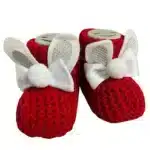 Kırmızı Kız Bebe Patik Bebek Patiği