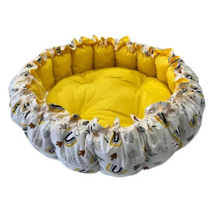 Sarı Desenli Babynest Sarı Desenli Bebek Düz Büzülü Üst