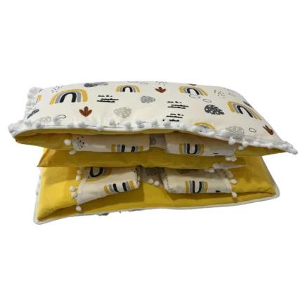 Sarı Desenli Sürpriz Yastık Açılış Aşaması