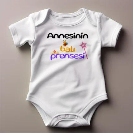 Annesinin Balı Prensesi Baskılı Zıbın