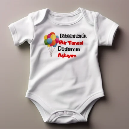 Babaannemin Bir Tanesi Dedemin Aşkıyım Baskılı Zıbın