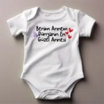 Benim Annem Dünyanın En Güzel Annesi Baskılı Zıbın