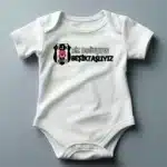 Biz Doğuştan Beşiktaşlıyız Baskılı Zıbın Baskılı Body