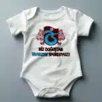 Biz Doğuştan Trabzon Sporluyuz Baskılı Zıbın Baskılı Body