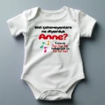 Bizi Çekemeyenlere Ne Diyorduk Anne Baskılı Zıbın