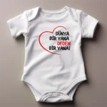 Dünya Bir Yana Dedem Bir Yana Baskılı Zıbın