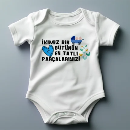 İkimiz Bir Bütünün İkizler Baskılı Zıbın