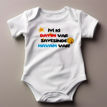 İyi Ki Dayım Var Sayesinde Havam Var Baskılı Zıbın