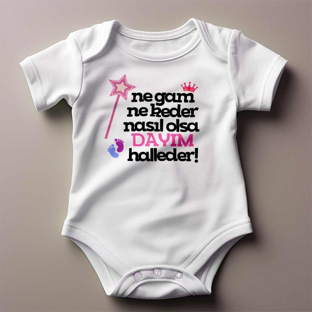 Ne-Gam-Ne-Keder-Nasil-Olsa-Dayim-Halleder-Tac-Baskili-Zibin.webp Ne Gam Ne Keder Nasıl Olsa Dayım Halleder Taç Baskılı Zıbın - Görsel 1