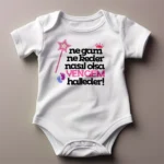 Ne Gam Ne Keder Nasıl Olsa Yengem Halleder Taç Baskılı Zıbın