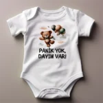 Panik Yok Dayım Var Ayıcık Baskılı Zıbın