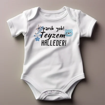 Panik Yok Teyzem Halleder Helikopter Baskılı Zıbın