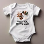 Panik Yok Teyzem Var Ayıcık Baskılı Zıbın