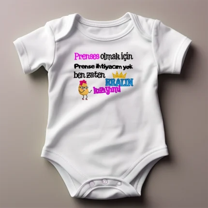Prense İhtiyacım Yok Babamın Kızıyım Baskılı Zıbın