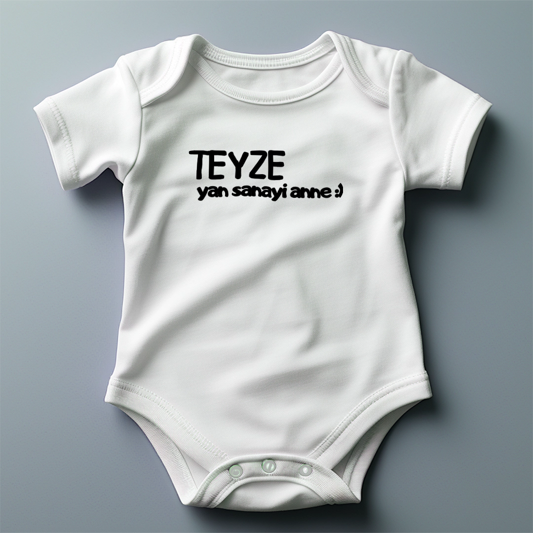 Teyze-Yan-Sanayi-Anne-Baskili-Zibin.webp Teyze Yan Sanayi Anne Baskılı Zıbın - Görsel 1