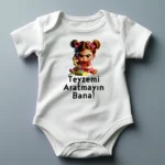 Teyzemi Aratmayın Bana Kız Baskılı Zıbın