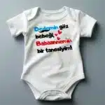 Dedemin Göz Bebeği Babaannemin Bir Tanesiyim Baskılı Zıbın Baskılı Body
