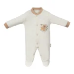 Koala Baskılı Erkek Bebek Patikli Üçlü Tulum - Görsel 2