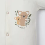 Koala Baskılı Erkek Bebek Patikli Üçlü Tulum - Görsel 3