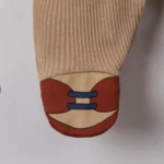 Çizgili Yaka Gentleman Erkek Bebek Yelekli Tulum - Görsel 4