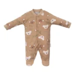 Koala Baskılı Erkek Bebek Patikli Üçlü Tulum - Görsel 5