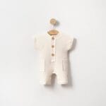 Düğmeli Cepli Erkek Bebek Tarz Tulum - Görsel 2