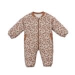 Exo Özgün Çiçek Desenli Kız Bebek Tulum