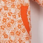 Exo Özgün Çiçek Desenli Kız Bebek Tulum - Görsel 5