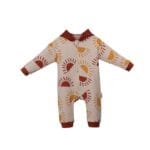 Fermuarlı Kapüşonlu Erkek Bebek Tulum