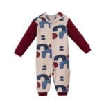 Geometrik Desenli Erkek Bebek Tulum