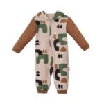 Geometrik Desenli Erkek Bebek Tulum - Görsel 2