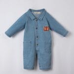 Macksville Aslan Figürlü Erkek Bebek Kot Tulum - Görsel 3