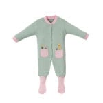 Manolya Ördek Temalı Kız Bebek Üçlü Tulum - Görsel 5