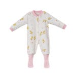 Manolya Ördek Temalı Kız Bebek Üçlü Tulum - Görsel 4