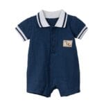 Pola Yakalı Erkek Bebek Tulum